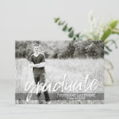 Trendy Graduation Announcement Party with 4 Photos (Standing Front)