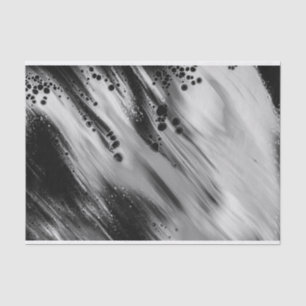 Trendy Gray/Black Abstract, Decoupage Bag Stuffing Tissue Paper