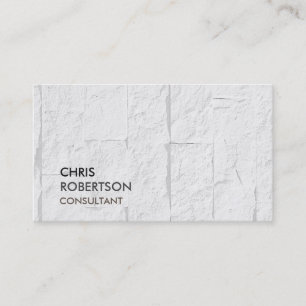 Trendy Gray Brick Wall Attractive Business Card