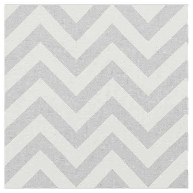 Trendy Gray Chevron Pattern Fabric (Close Up)