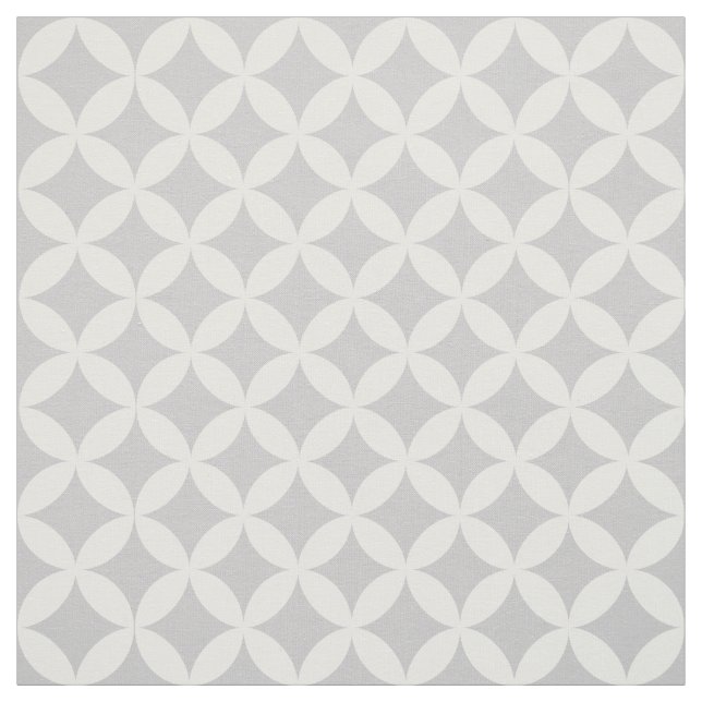 Trendy Gray Diamond Lattice Pattern Fabric (Swatch)