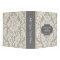 Trendy Gray & Linen Beige Damask Pattern Wedding