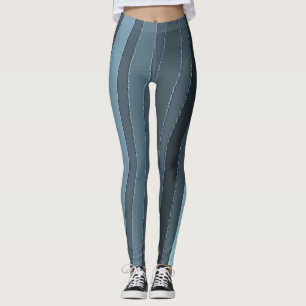 Trendy gray stripes "Ratti_Creative_Arts" Legging