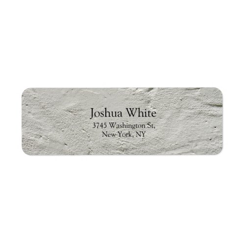 Trendy Gray Wall Plain Elegant Legible Label