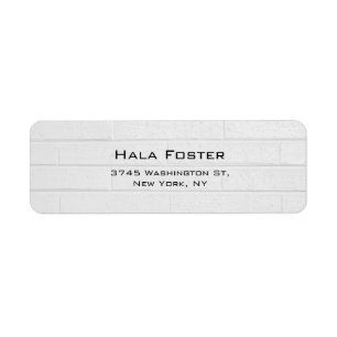 Trendy Gray Wall Plain Elegant Modern Style Label