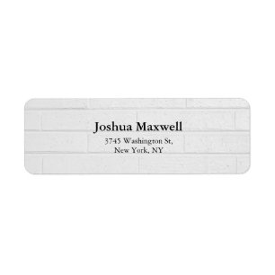 Trendy Gray Wall Plain Elegant Stylish Label