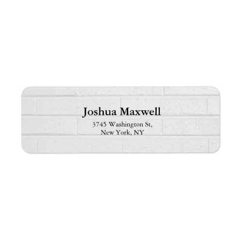 Trendy Gray Wall Plain Elegant Stylish Label