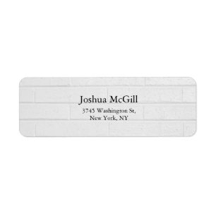 Trendy Gray Wall Plain Elegant Stylish Label