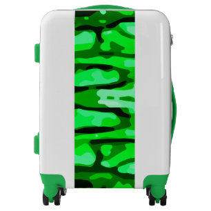 Trendy Green Camo Pattern Luggage