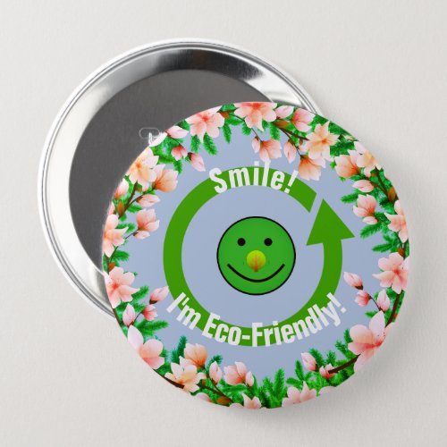 Trendy Green Eco_Friendly  Button