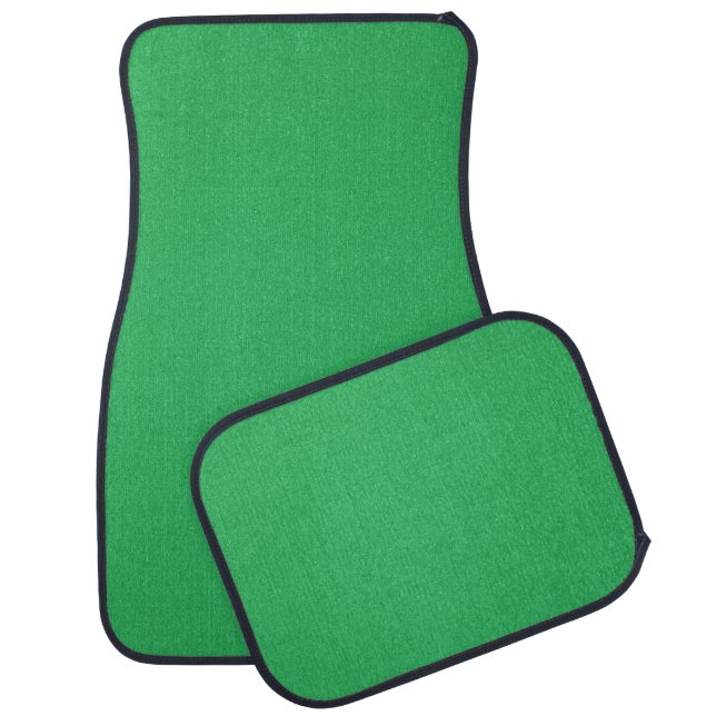 Trendy Green Grainy Background Car Floor Mat (Set)