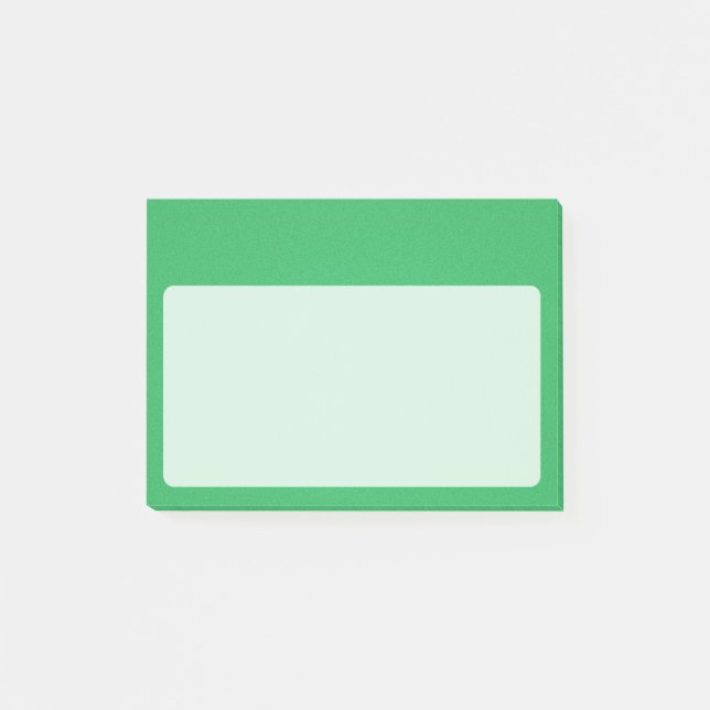 Trendy Green Grainy Background Post-it Notes (Front)