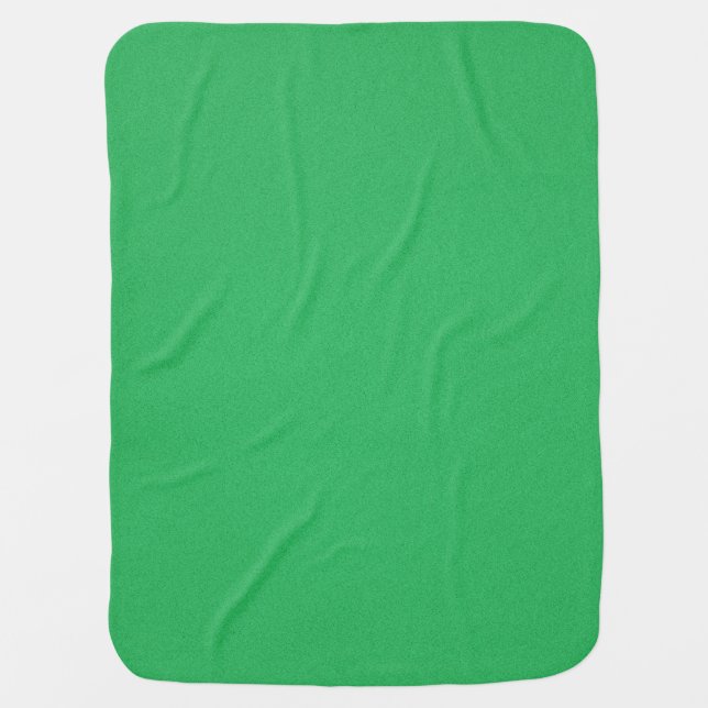 Trendy Green Grainy Background Receiving Blanket (Front)