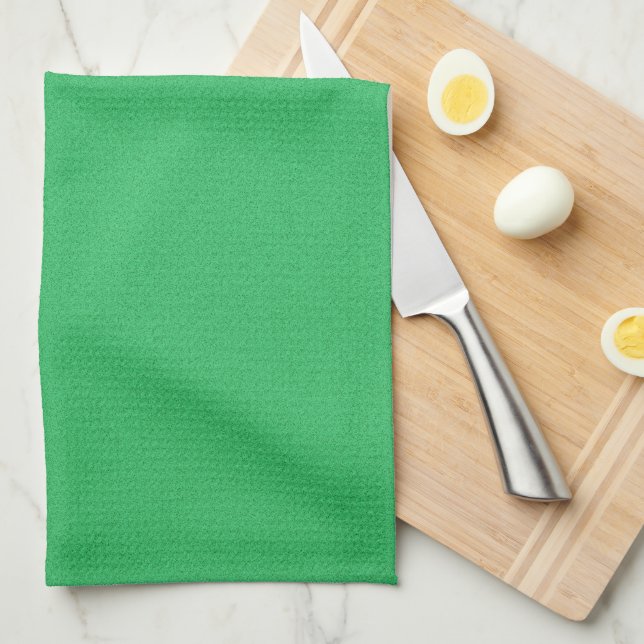 Trendy Green Grainy Background Towel (Quarter Fold)