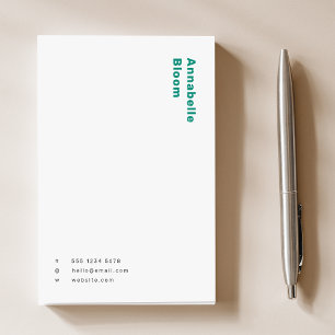 Trendy Green Modern Minimalist Simple Post-it Notes
