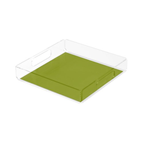 Trendy Green solid color Acrylic Tray