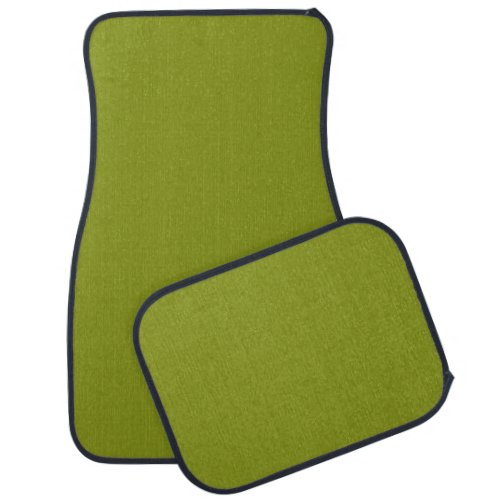 Trendy Green solid color Car Floor Mat
