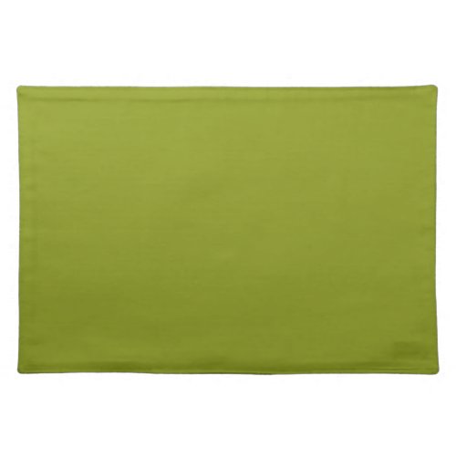 Trendy Green solid color Cloth Placemat