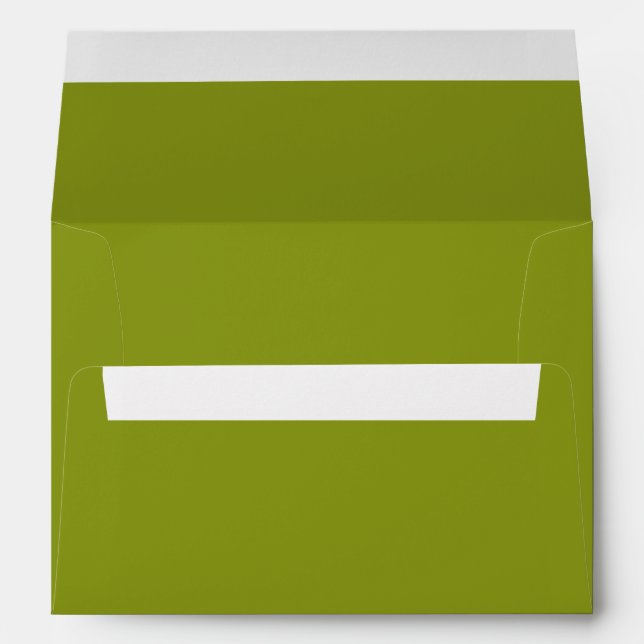 Trendy Green (solid color) Envelope (Back (Bottom))