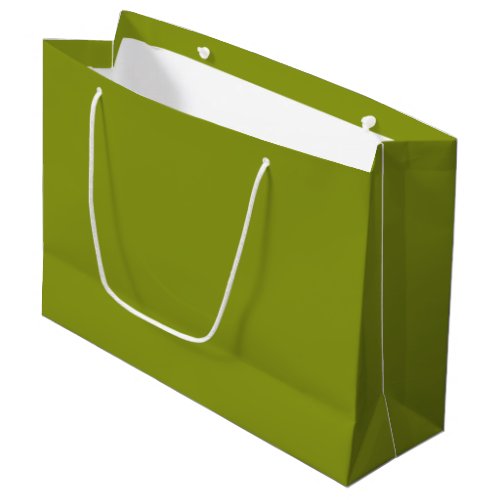 Trendy Green solid color Large Gift Bag