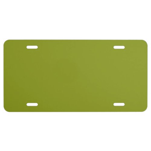 Trendy Green solid color License Plate