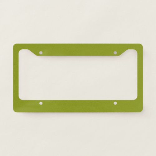 Trendy Green solid color License Plate Frame
