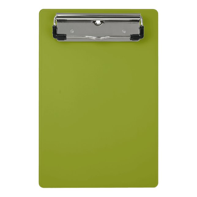 Trendy Green (solid color) Mini Clipboard (Front)