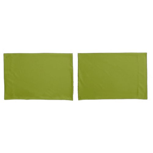 Trendy Green solid color Pillow Case