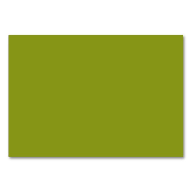 Trendy Green (solid color) Table Number (Front)
