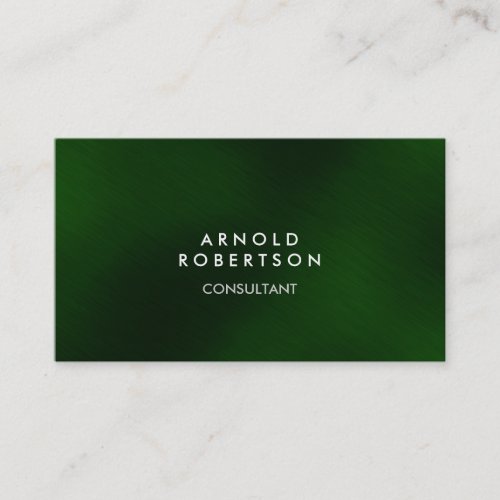 Trendy Green Stylish Modern Business Card