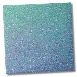 Trendy Green Teal Blue Glitter Pattern Tile<br><div class="desc">Go for a simple blue and green glitter look, or use this background to customize your own items with text or additional images! Please not this is a digital glitter and has no texture. Has a blue to green ombre color fade for an overall turquoise color. If you want to...</div>