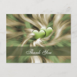 trendy green ThankYou Cards