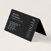 Black And Light Green Modern Personal Trainer Sport Business Card