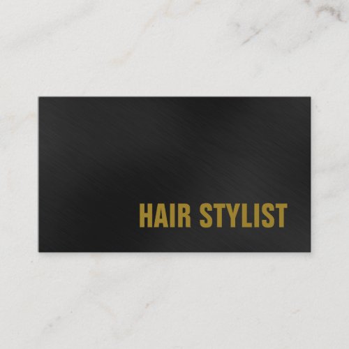 Trendy Grey Professional Modern Hair Stylist Business Card