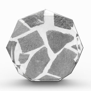 Trendy Grey White Tile Pattern, Stone Bricks Tiles Award