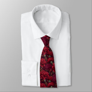 Trendy Groomsman Gift Carnation Neck Tie