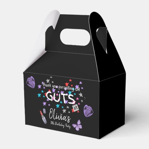 Trendy Grunge Music Tween Teen Birthday Party  Favor Boxes