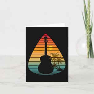 TRENDY GUITAR PICK SUNSET  INVITATION