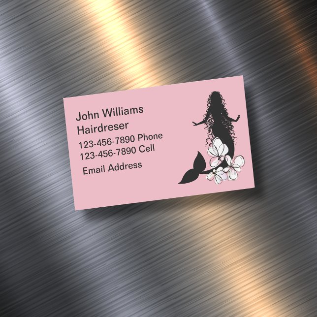 Trendy Hair Beauty Theme Business Card Magnet (Creator Uploaded)