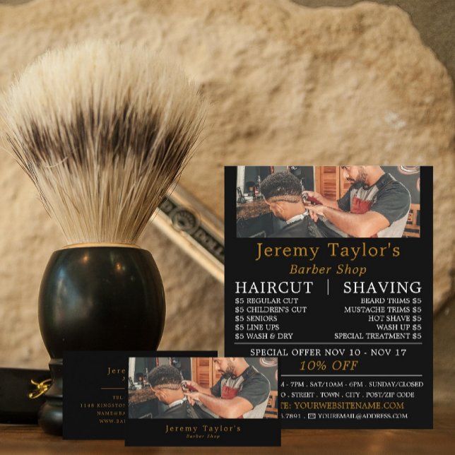 Trendy Hair Cut, Men's Barbers Advertising Flyer (Creator Uploaded)