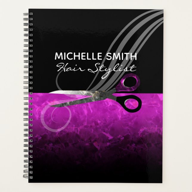 Trendy Hair Salon Modern Hair and Beauty Planner (Front)