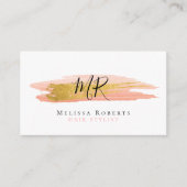 trendy hair stylist business card (Front)