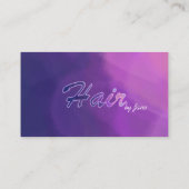 Trendy Hair Stylists business Business Card (Back)
