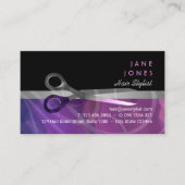 Trendy Hair Stylists business Business Card (Front)