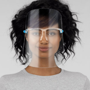 Trendy Hairstyle - Shiny Black Bangs - Classy Men Face Shield