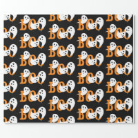 Retro Western Halloween Trendy Boho Wrapping Paper