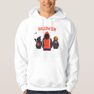 Trendy Halloween hoodie monsters