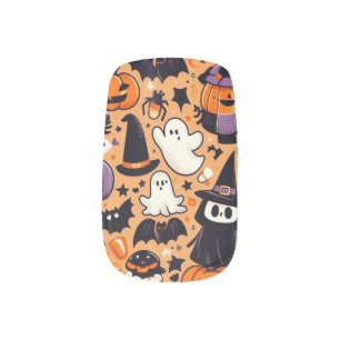 trendy Halloween nail art stickers- diy manicure