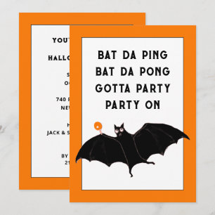Trendy Halloween Party Invitations