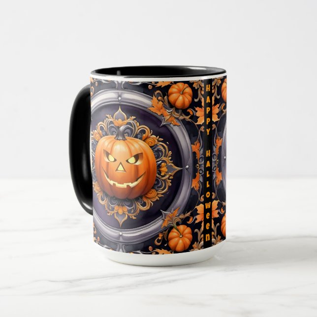 Trendy Halloween Pumpkin Autumn Collection Mug (Front Left)